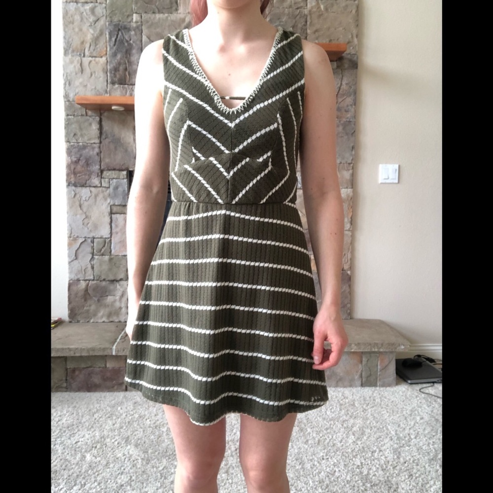 Striped Skater Dress